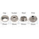 15mm PRYM Stainless Steel Press Studs (10 Sets)